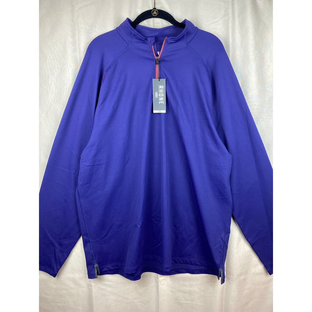 New Mens Rhone Session 1/4 Quarter Zip Rhodonite Pullover sz XXL Lightweight NWT